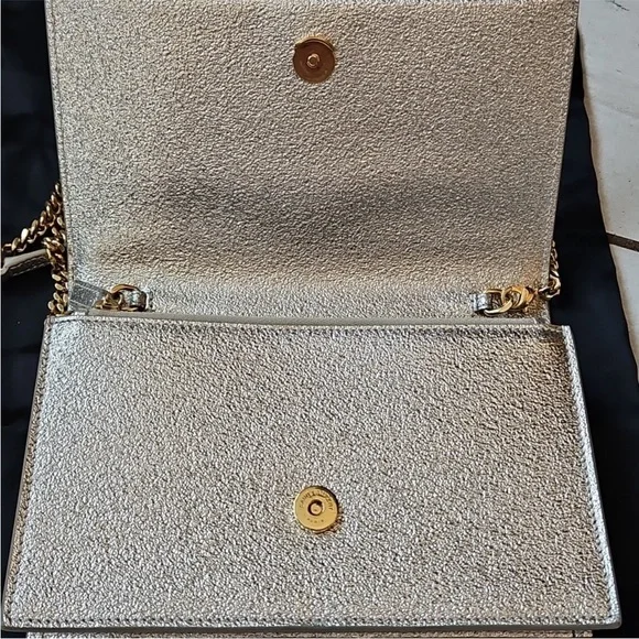 Yves Saint Laurent Gold Chain Tassel Bag - Picture 9 of 15